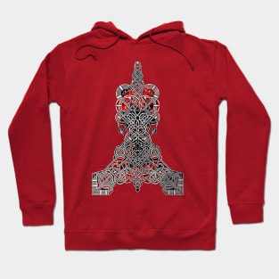 Mjolnir - Thor's Hammer Nordic Knotwork Hoodie